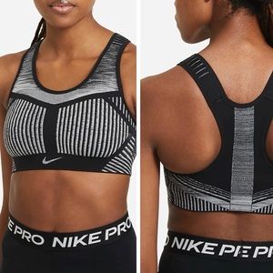 NWT: Nike Fe/Nom Flyknit High-Support Sports Bra Non-Padded Nike, Sz M, Nike Top